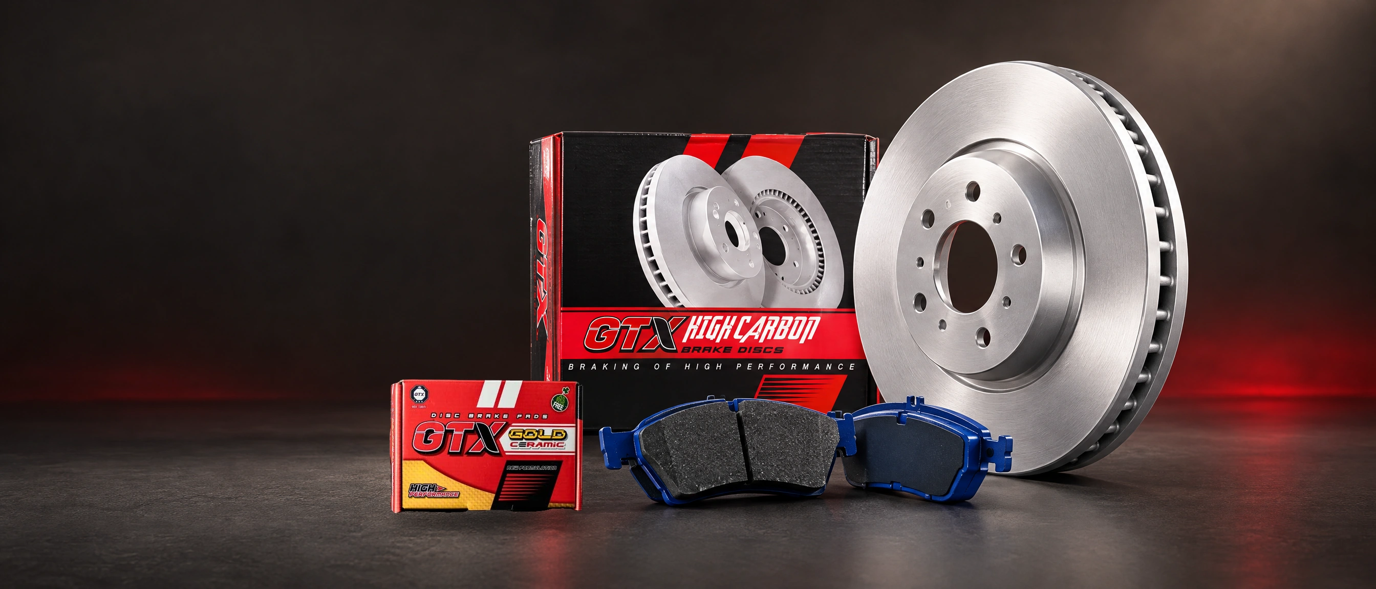 Composición GTX elegida con la fotografía auténtica de la caja Gold cerrada
