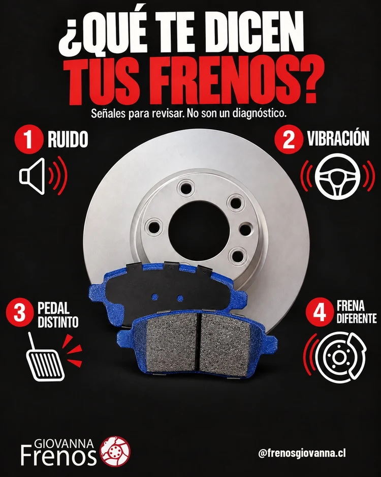 Tus frenos dan señales. La clave está en revisar la causa. 🔧